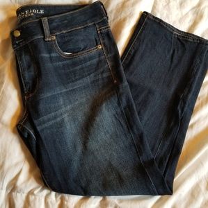 America Eagle Jeans. Artist Crop